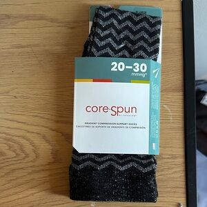 Black and Gray Compression Socks